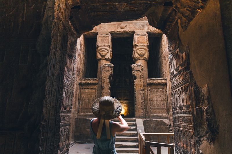 египет, храм, боги, хатхор, луксор, кена, египетские иероглифы Храм богини Хатор фото превью