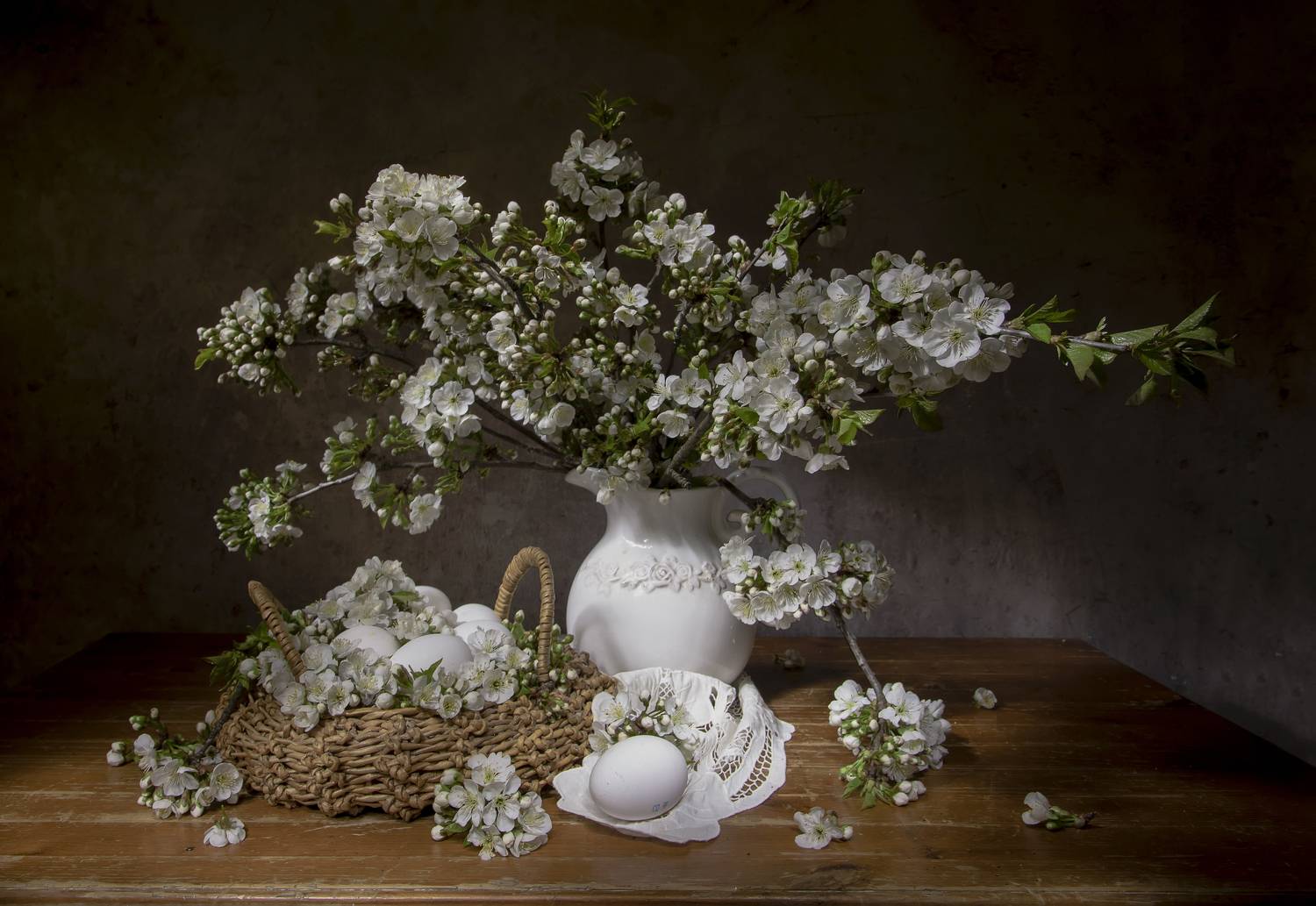 натюрморт, яблоня, яйцо, Феденкова Татьяна