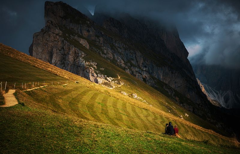 seceda dolomiti nikon landscape  Доломити  фото превью