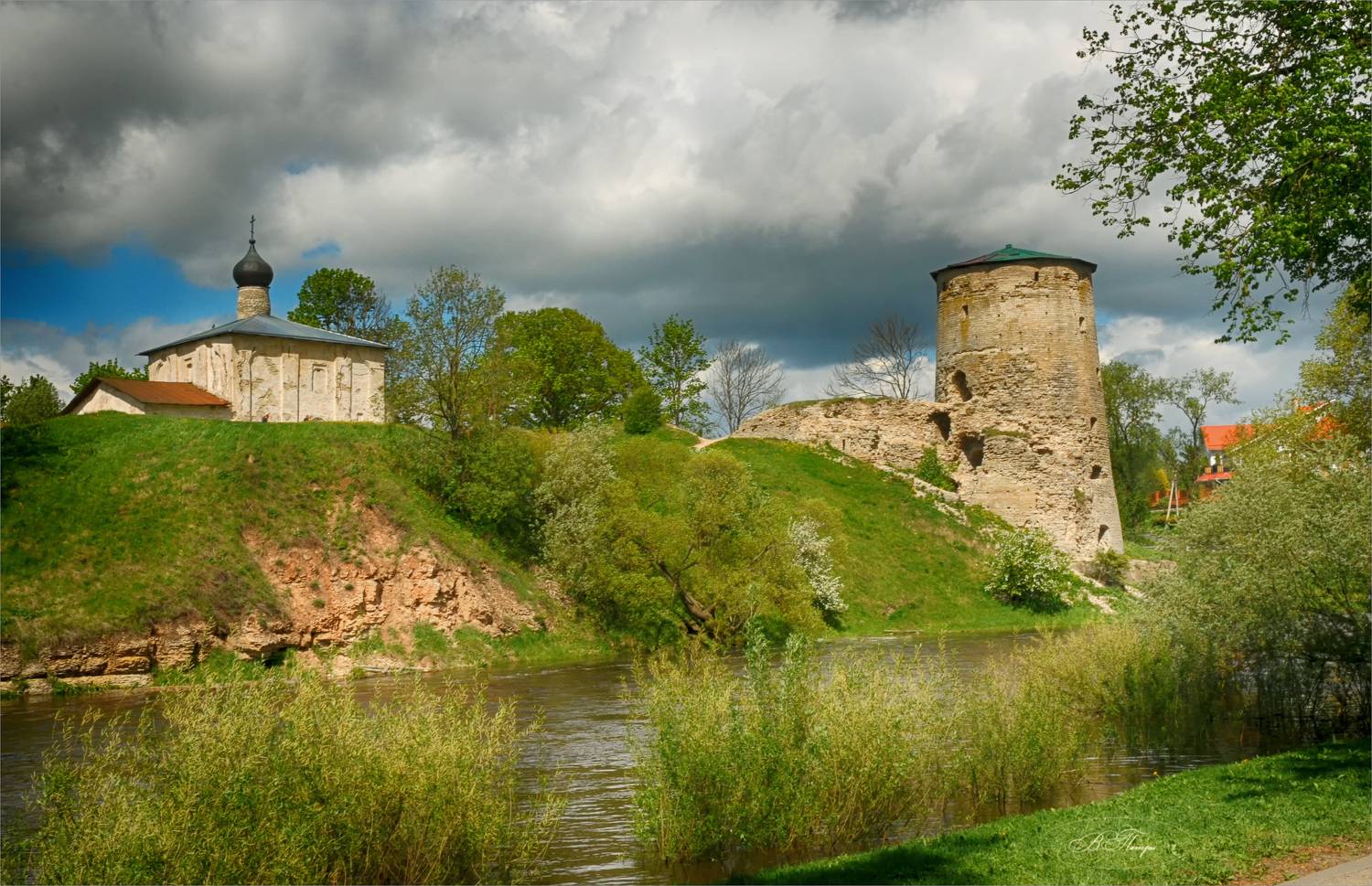 башня церковь река, Вера Петри