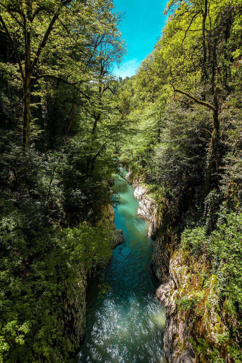  outdoors, green, summer, nature, three, canyon, water, russia, day, forest, Гладков Сергей