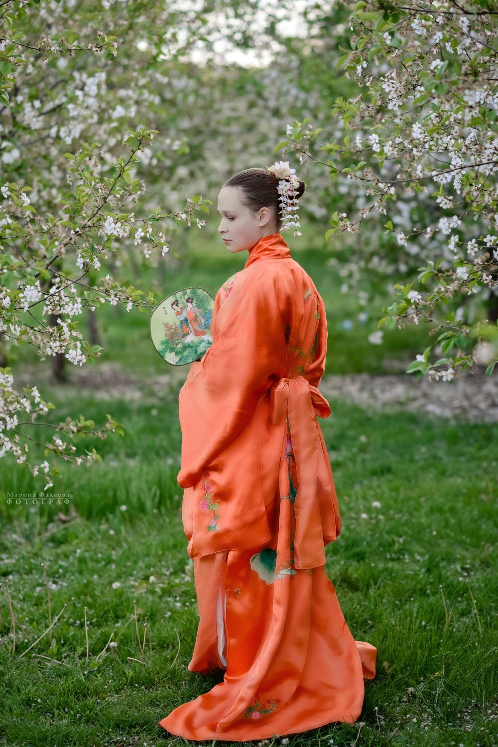 весна, сакура, сад, девушка, весенняя фотосессия, вишня, цветущие сады, Фадеева Марина