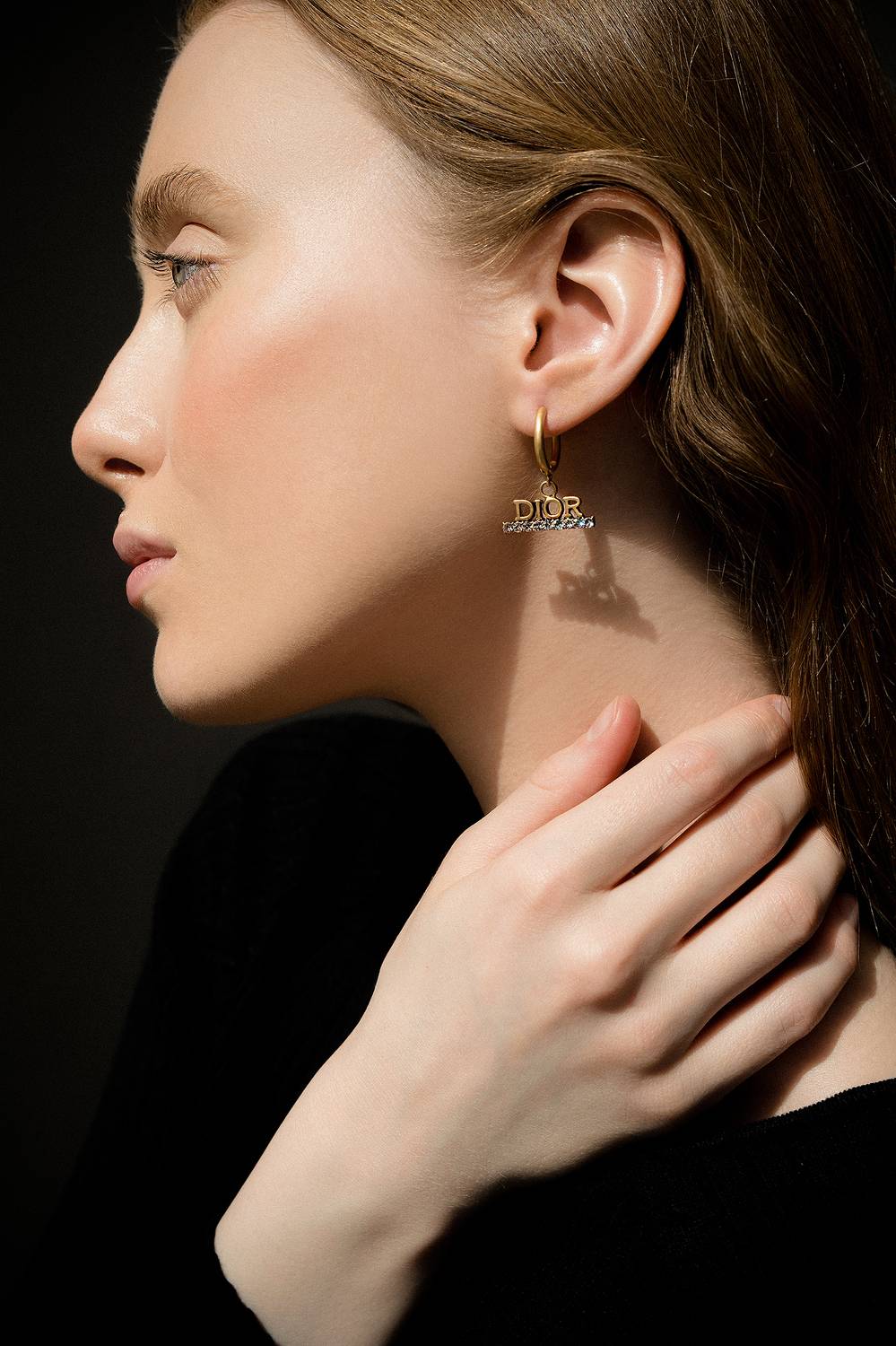 девушка,женский портрет, кожа, шелк, портет, украшения, dior, Светлана