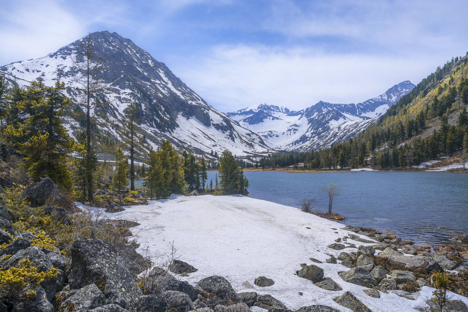 россия, горный алтай,озеро, июнь, Андрей Поляков