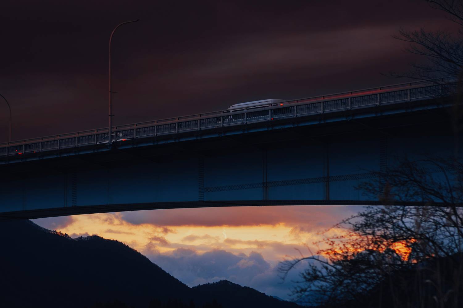 япония japan kawaguchiko mountain dusk sunset, taliana