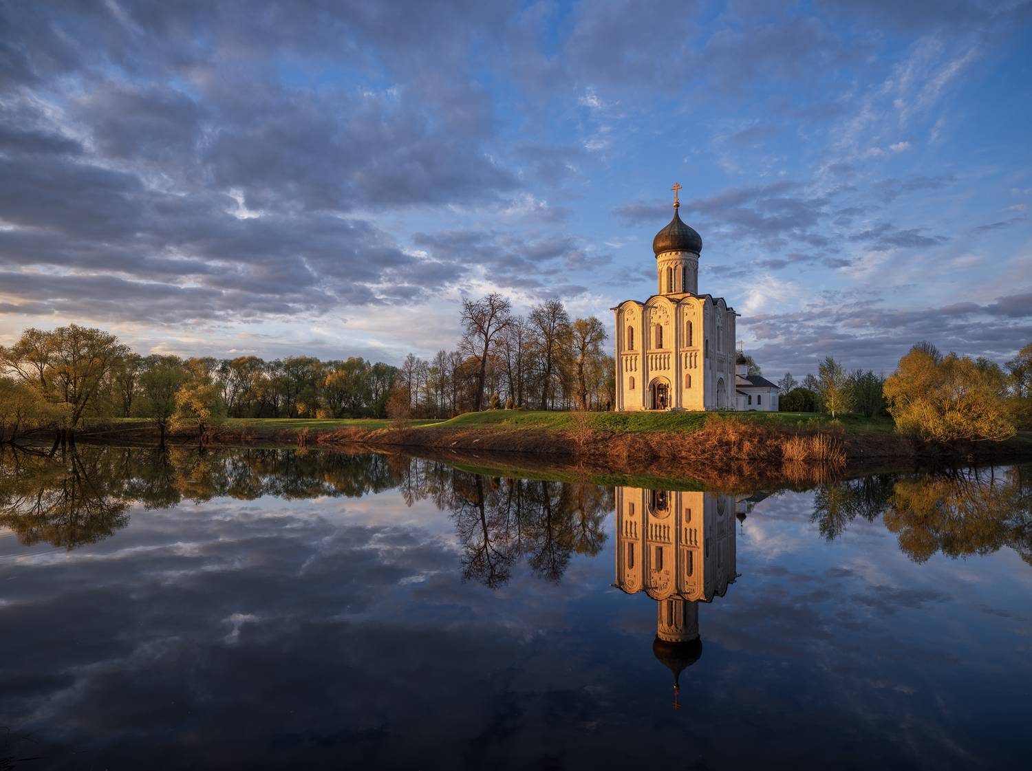покрова на нерли, боголюбово, весна, апрель, Зверев Олег