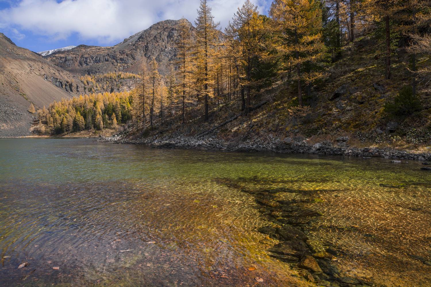 россия, горный алтай, озеро, осень, Андрей Поляков
