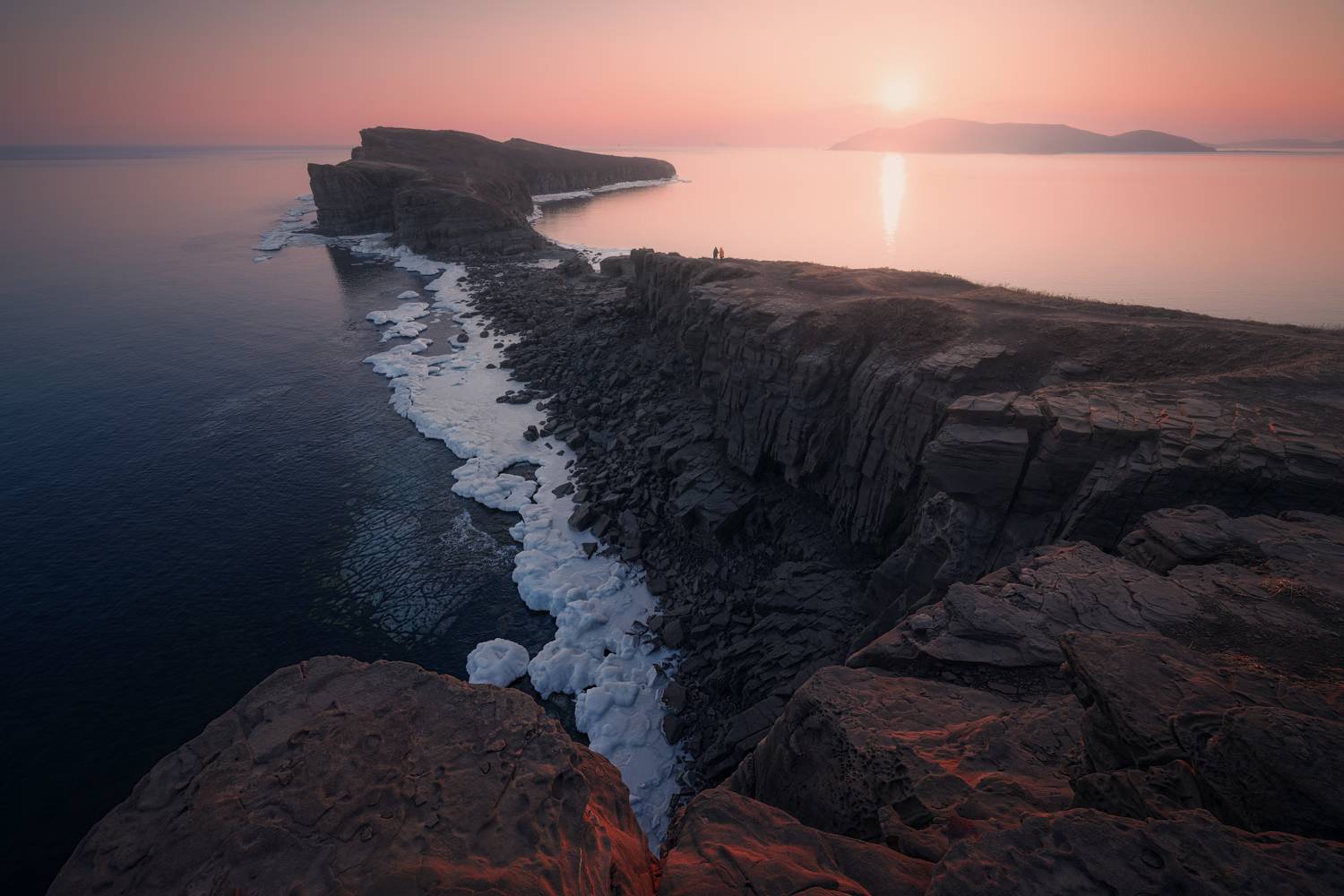 море, пейзаж, приморье, закат, мыс тобизина, Андрей