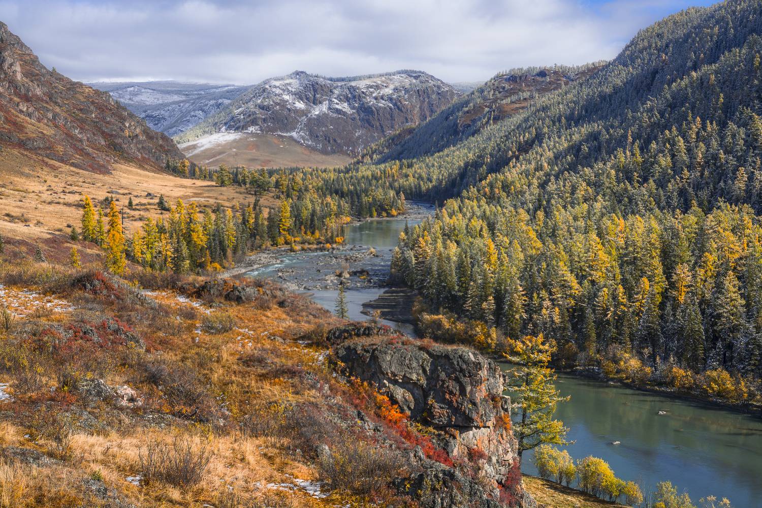 россия, горный алтай, река чуя, осень, Андрей Поляков