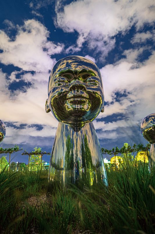 парк, краснодар, скульптура, ночь Внутренний ребенок фото превью