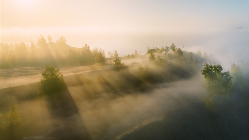 Акварель на рассвете фото превью