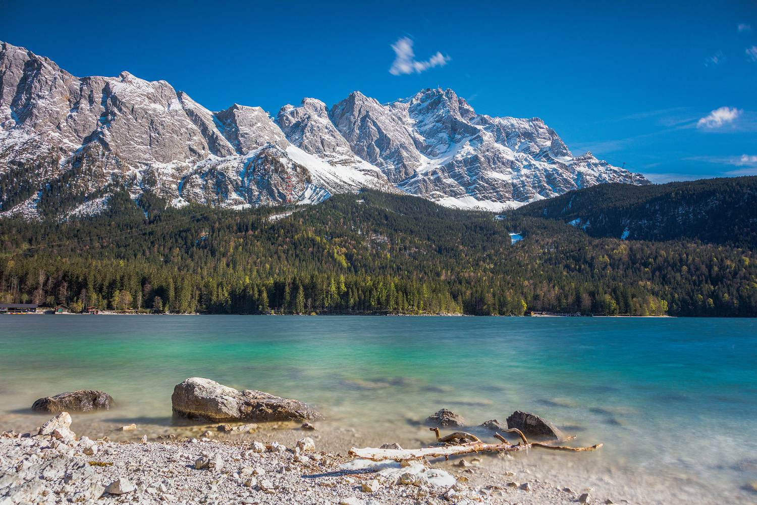 alps, mountains, germany, winter, see, eibsee, deutschland, zugspitze,  Gregor