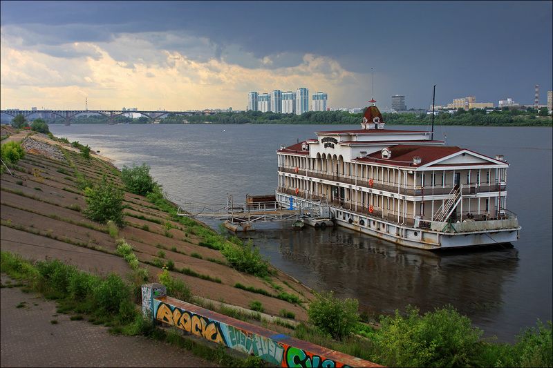 нижний новгород, волга по Нижнему Новгороду... фото превью