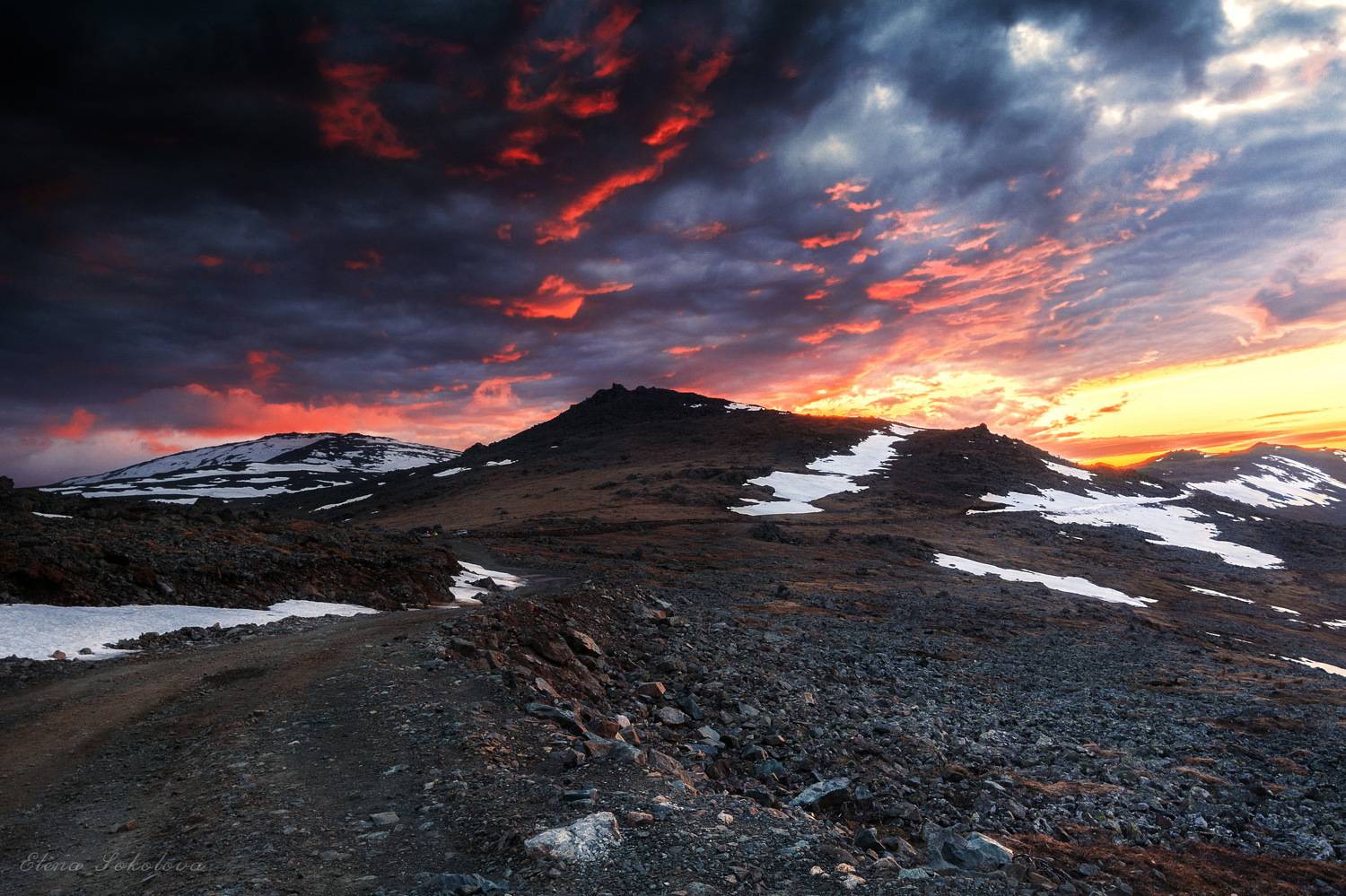 конжак, горы, закат, вечер, урал, лето, июнь, трапеция, Соколова Елена
