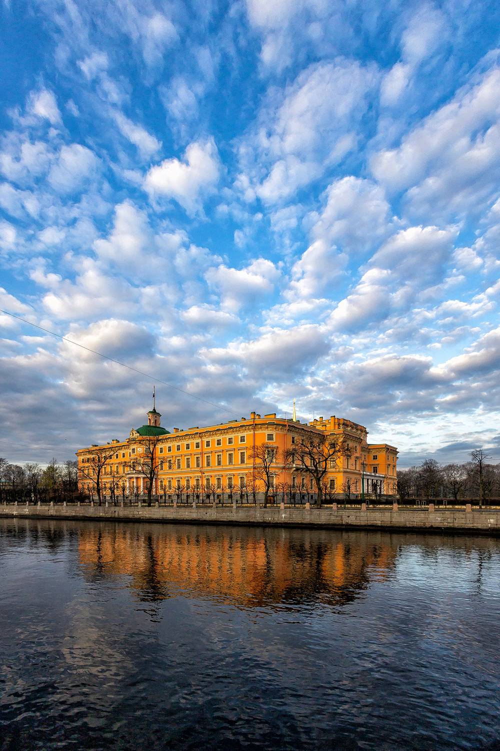 санкт - петербург, город, архитектура, улица, стрит, михайловский замок, вода, фонтанка, Подосинников Максим