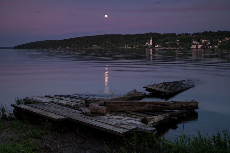 плёс, вечер, ивановская область Вечерний звон фото превью