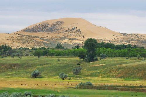 Песчаная гора Сары кум. (Жёлтые пески)