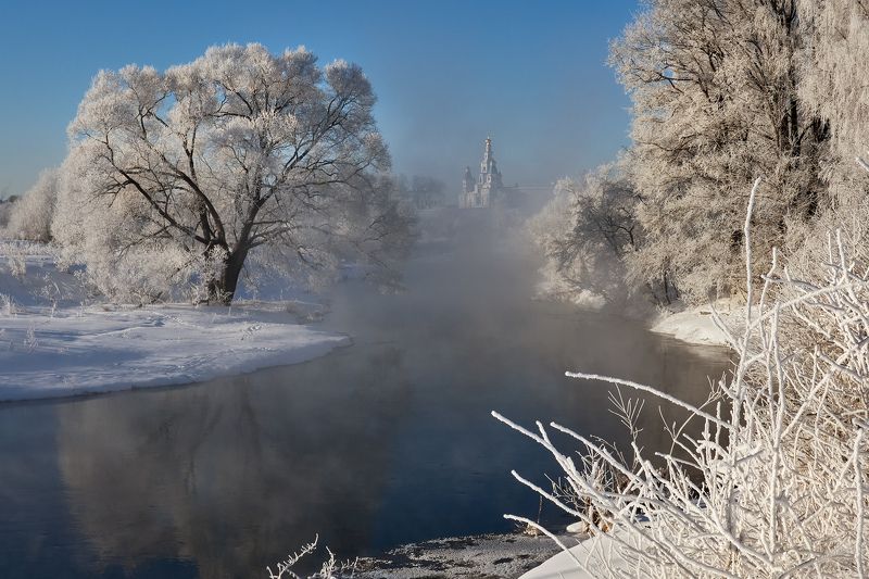Морозное утро фото превью