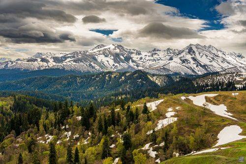 По новой дороге на  Пхия. Архыз