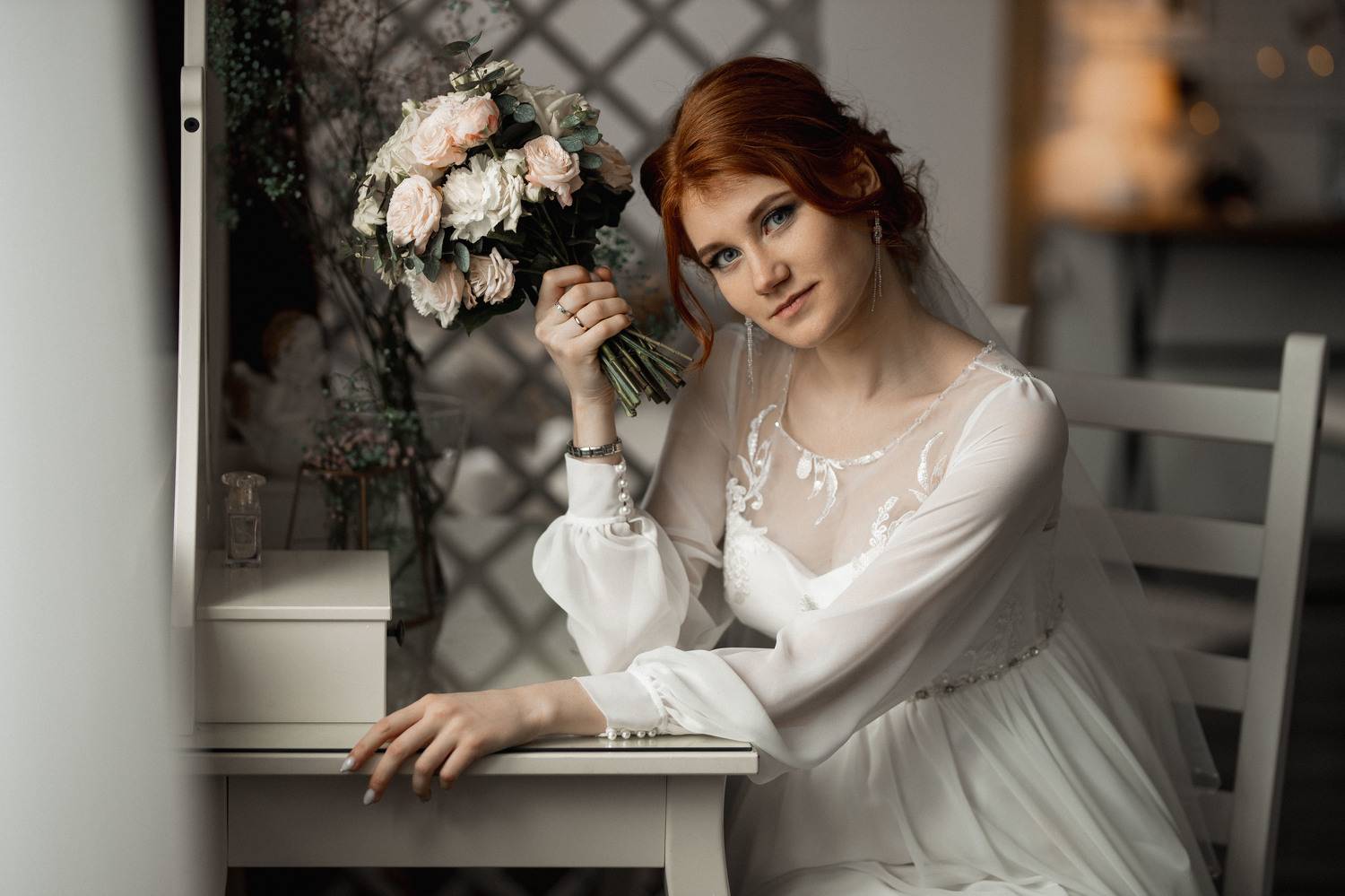 девушка, портрет, фотосессия, girl, model, modeling, portrait,творческий портрет, женский портрет, woman, young woman, glamour, постановка, постановочная фотография, fashion, невеста, свадьба, bride, wedding, Васильев Владимир