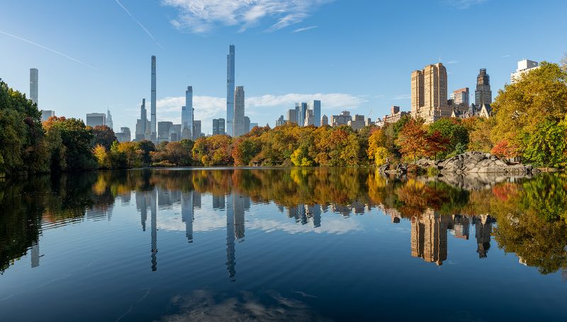 New York, Manhattan, central park,  Morning in Manhattan фото превью