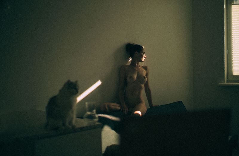 art, nude, naked, female, body, sexy, classy, pose, posing, model, sensual, sensuality, interior, backstage, minimalism, home, sunlight, window, natural, atmosphere, photoshoot, model, studio, * * * фото превью