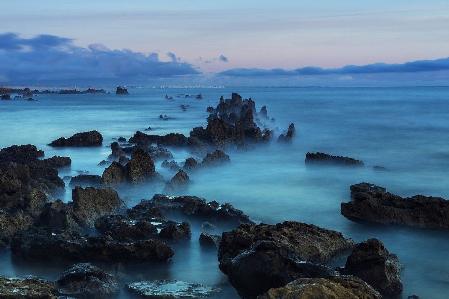 Албуфейра, Закат, Океан, Пейзаж, Портрет, Природа, Сумерки, Дмитрий Купрацевич