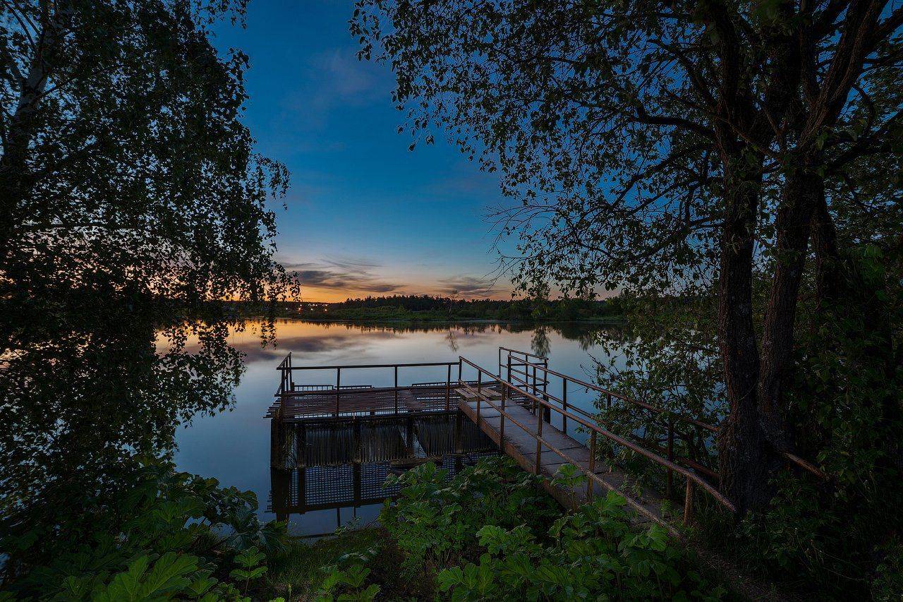 Алешино озеро, Озеро, Пейзаж, Подмосковье, Сергей Вьюнов