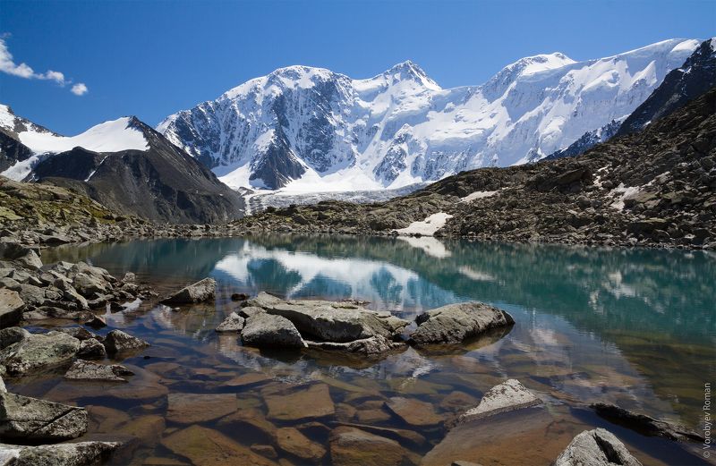 Алтай, Г. Белуха, Горное озеро, Горный алтай, Горы, Лето, Озеро, Отражение ice Queen фото превью