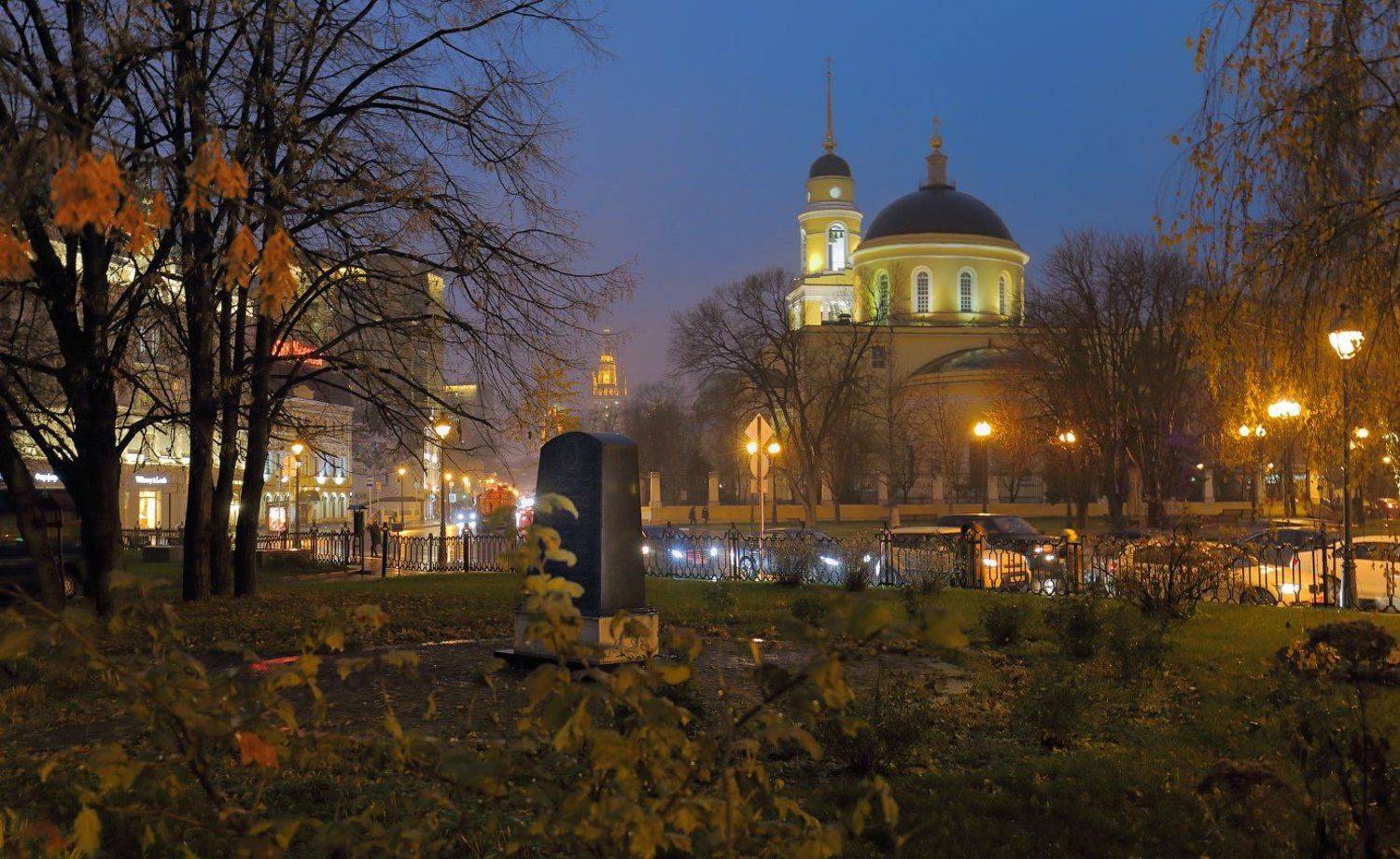 большое вознесение, вечер, малая никитская, москва, осень, храм, Виктор Климкин