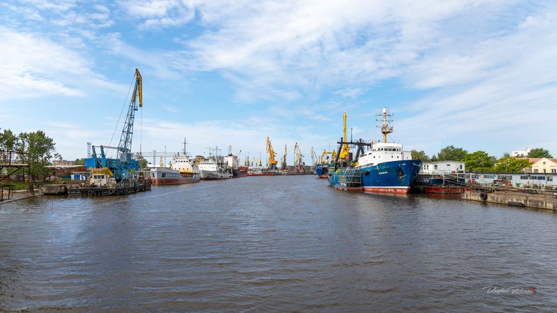 порт, корабли, причал, калининградский, Россия, фотография, река, краны, город, Свирин Вадим, 2024, port, ships, pier, Kaliningrad, Russia, photography, river, cranes, city, Vadim Svirin Калининградский порт. фото превью