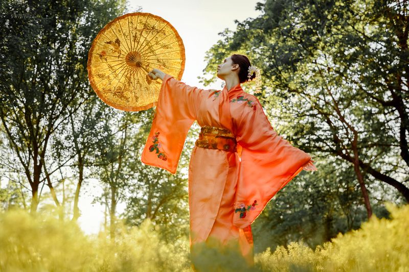 солнце, девушка, фотосессия, природа Страна восходящего солнца фото превью