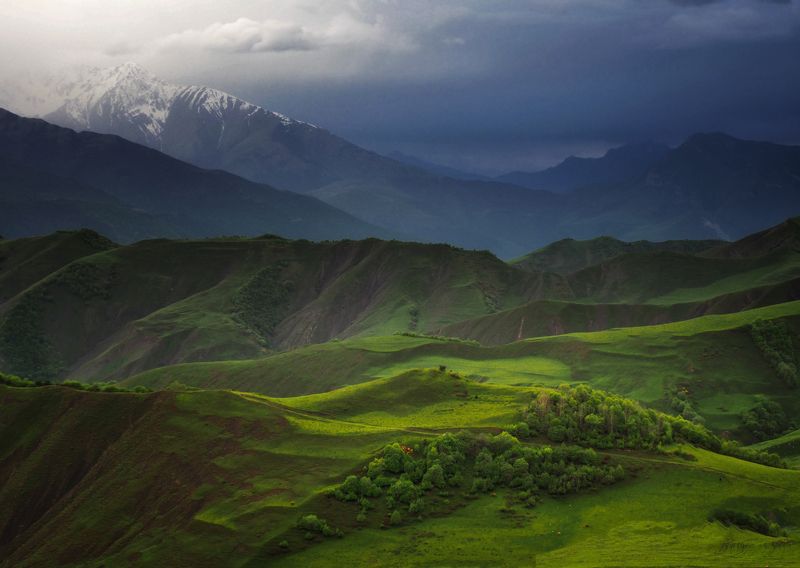 кавказ, ингушетия, горы Весна в Ингушетии фото превью