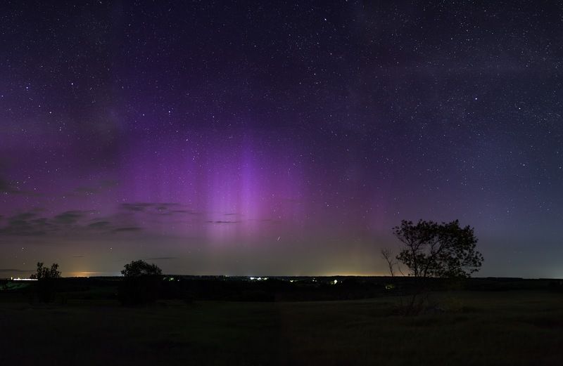 аврора, северное сияние, май, природа, весна, ночь Aurora time фото превью