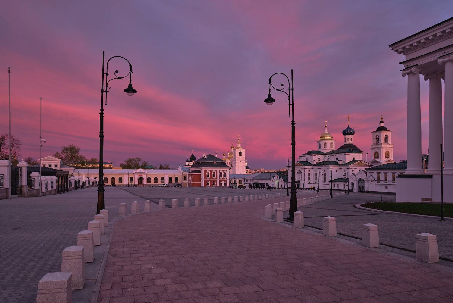 арзамас,закат,вечер,город,архитектура,пейзаж,небо,храм,церковь,площадь, Горшков Игорь