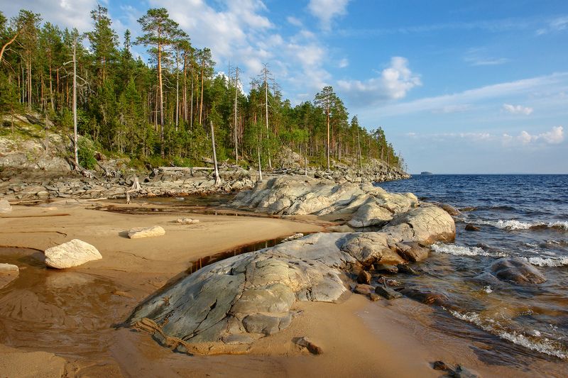 карелия, сегозеро Вечер у Сегозера фото превью