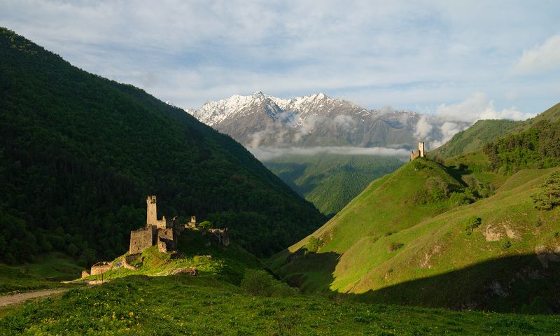 кавказ, эрзи, горы, утро. Утро  /  Morning фото превью
