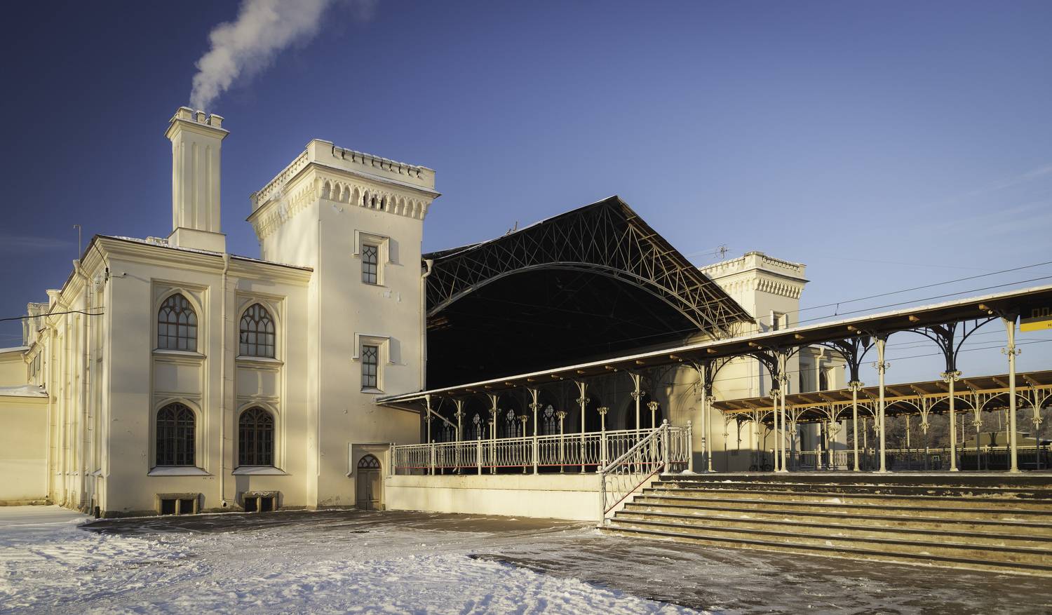 saintpetersburg, city, winter, railway, snow, station, frozen, sunset, peterhof, modern,, Бугримов Егор