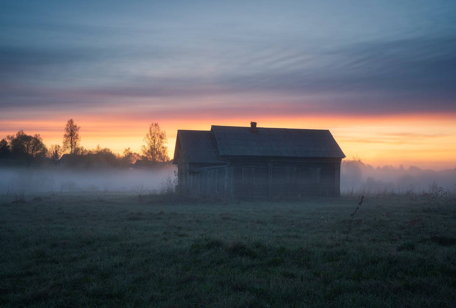 осенево, ярославская обл, рассвет, Левыкин Виталий