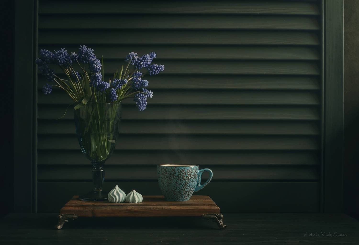 весна, мускари, гадючий лук, цветы, кофе, spring, flowers, coffee, spring flowers, cup, coffee, Стасов Виталий