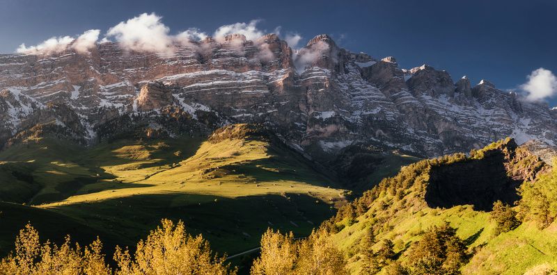 Панорама Цорейломского хребта, Ингушетия фото превью