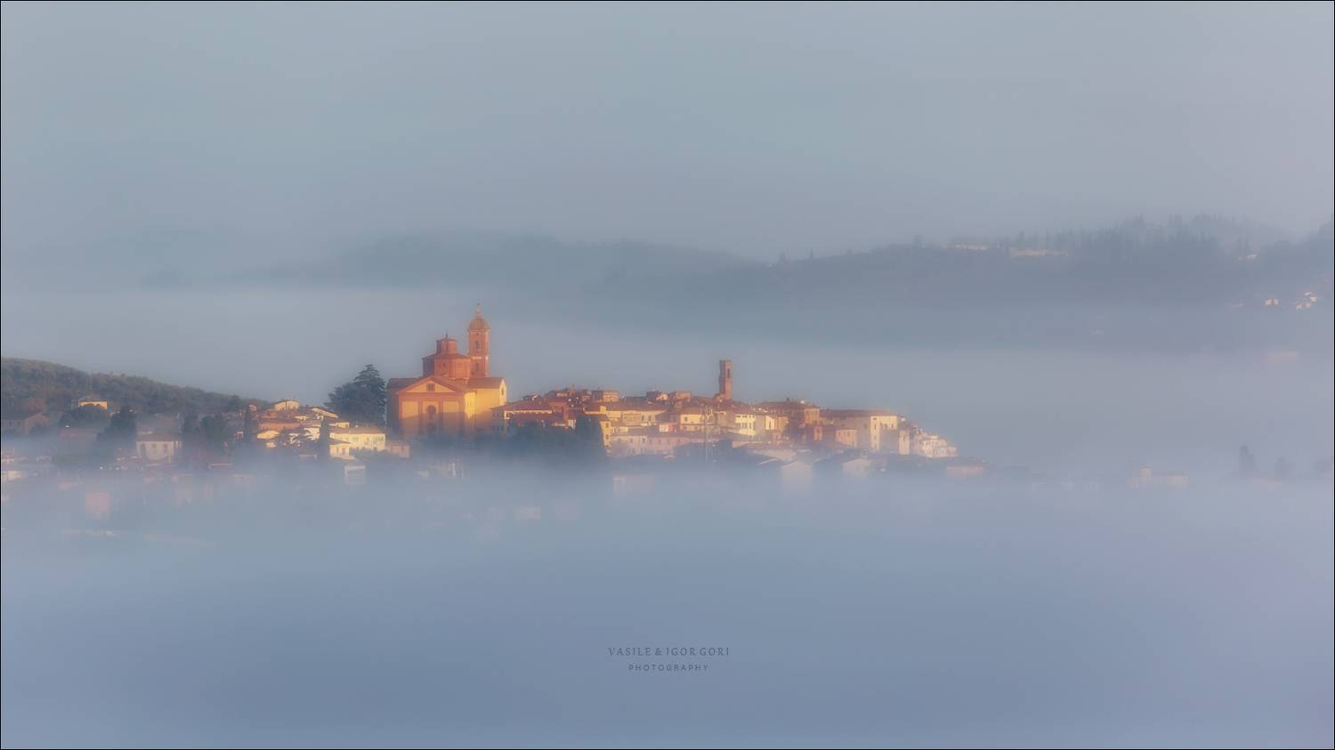 italy,тоскана,italia,туман,италия,утро,toscana,осень,tuscany,belvedere,nature,rural,fog, Гори Василий
