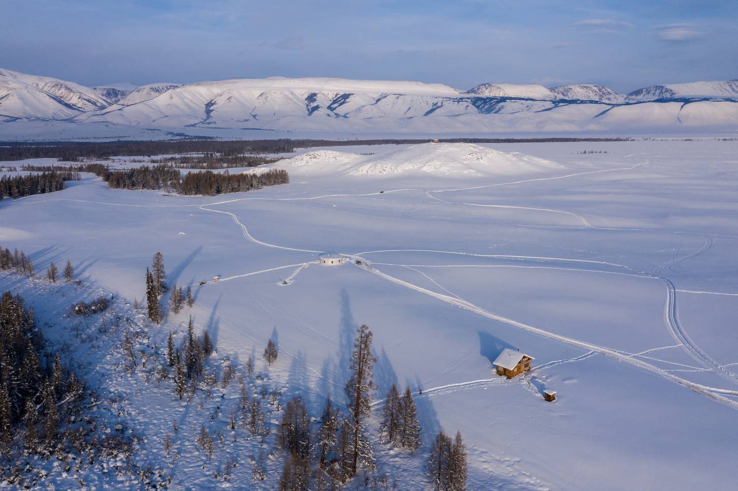 алтай, зима, горы, курайская степь, altay, winter, mountains, Баландин Дмитрий