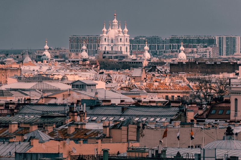 санкт - петербург, город, архитектура, купола, казанский собор, смольный, собор, троицкий собор Питерские Купола... фото превью