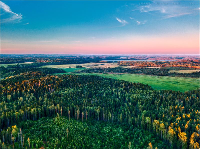 Недоосенённый-пейзаж фото превью