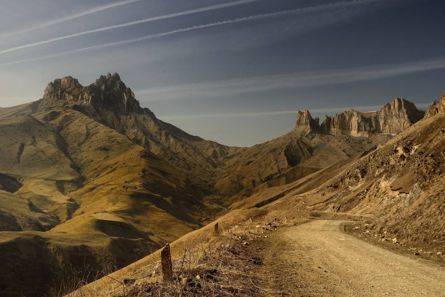 горы весна кавказ вечер, Александр Жарников