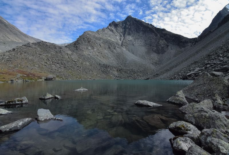 россия, алтай, горный алтай, катунский хребет, осень, озеро духов, горы Озеро Горных духов на Алтае фото превью