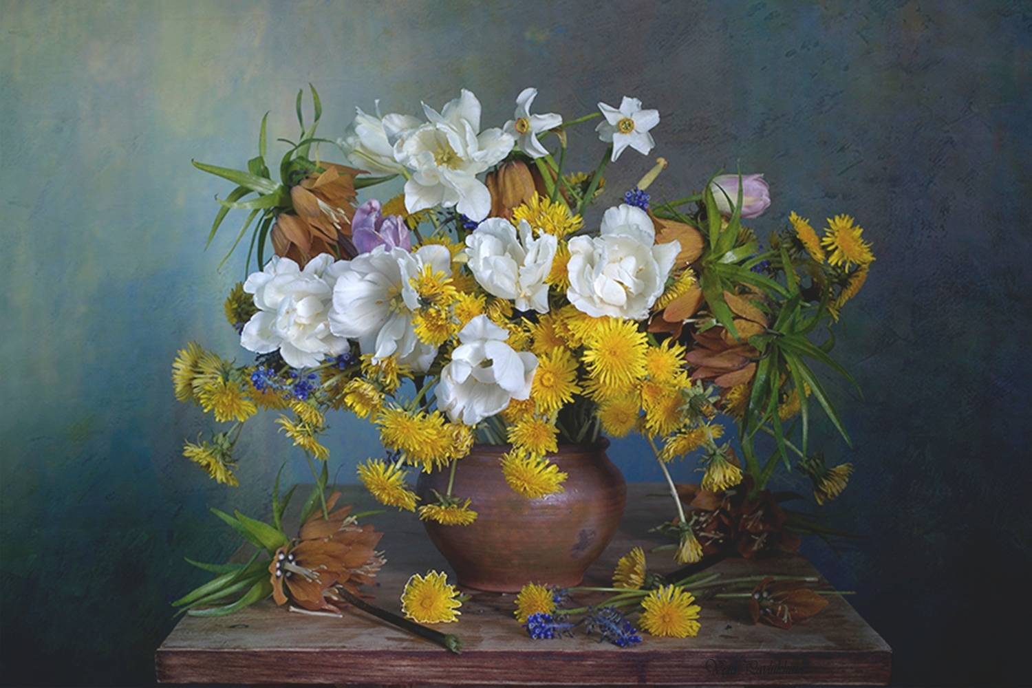 весна, цветы, тюльпаны, одуванчики, вера павлухина, Вера  Павлухина