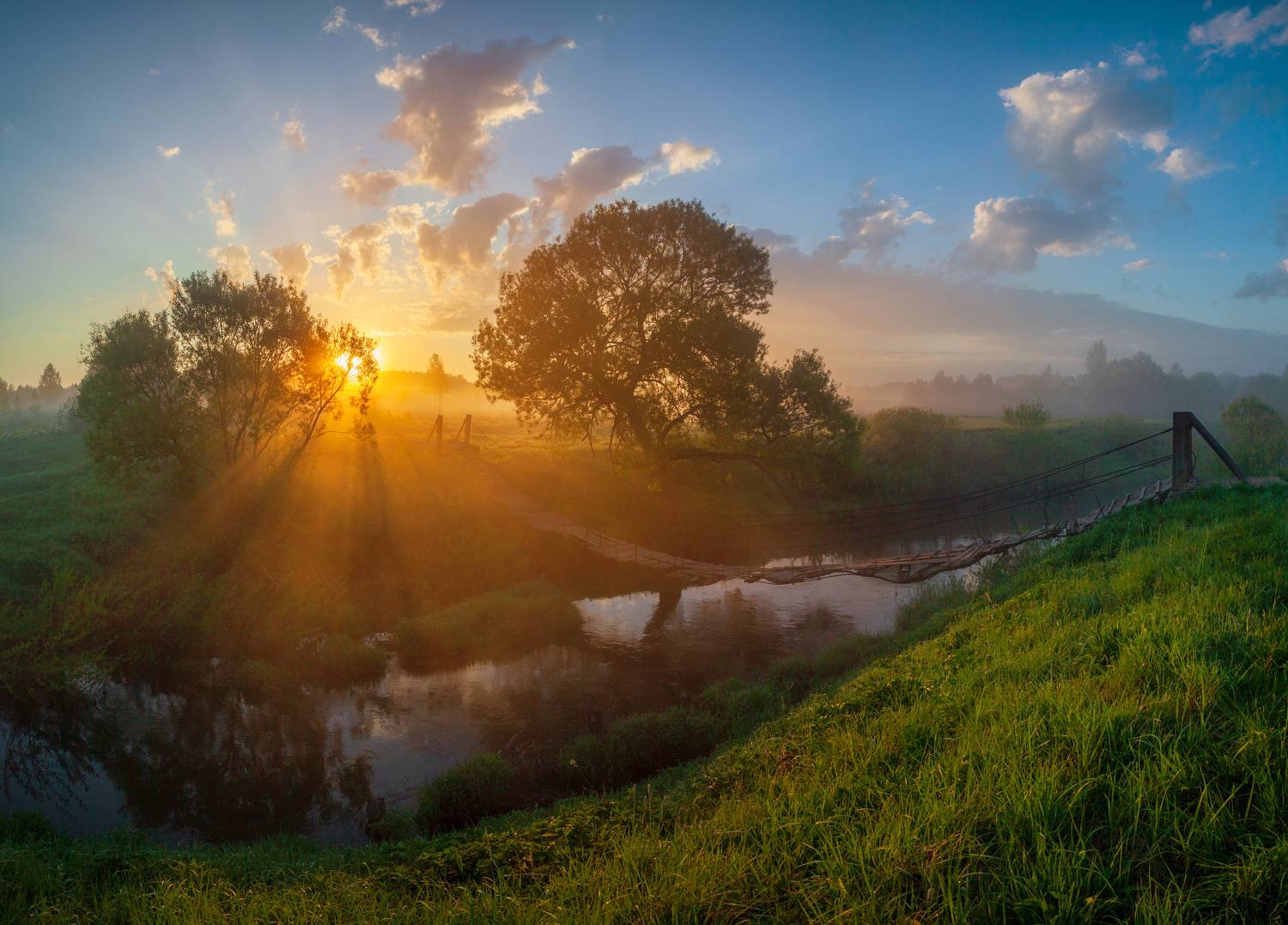 река, утро, рассвет , весна, Свистков Александр