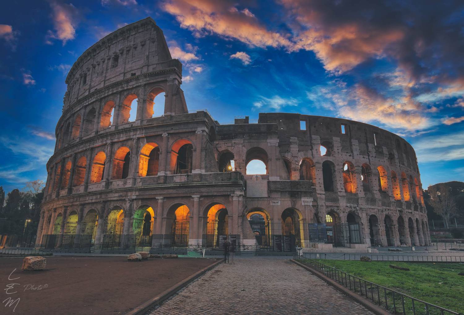 colosseo, roma, dawn, Enrico Luzi